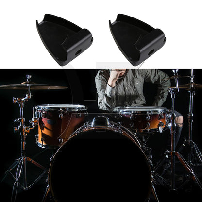 BQLZR 10 x Black Iron Triangle Shape Drum Claw Hook without Tension Rods