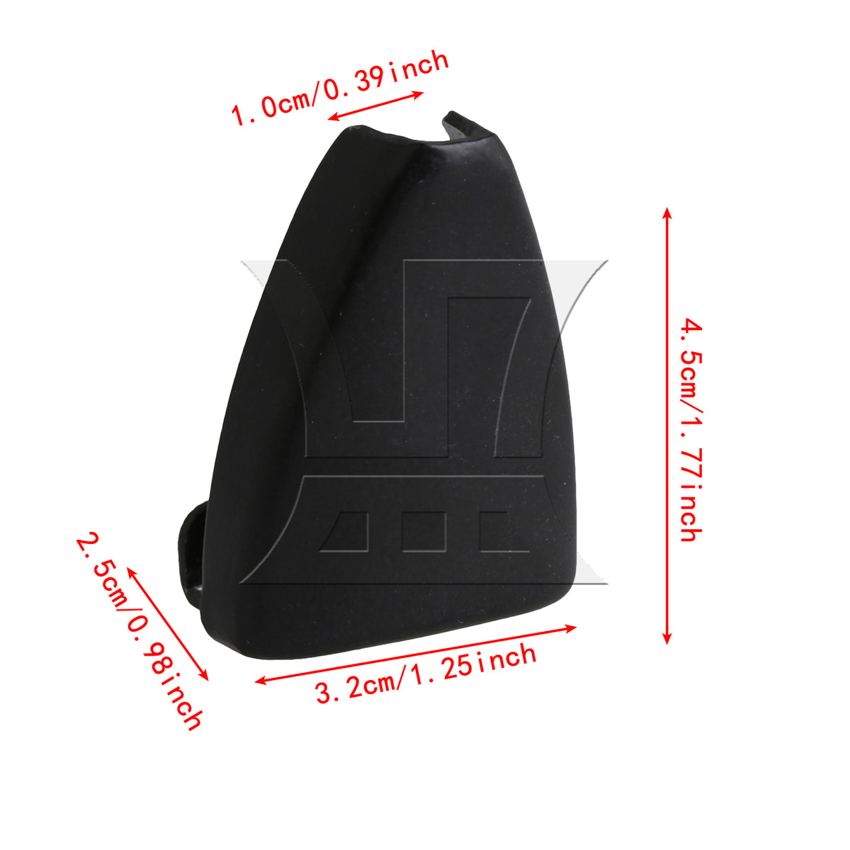BQLZR 10 x Black Iron Triangle Shape Drum Claw Hook without Tension Rods
