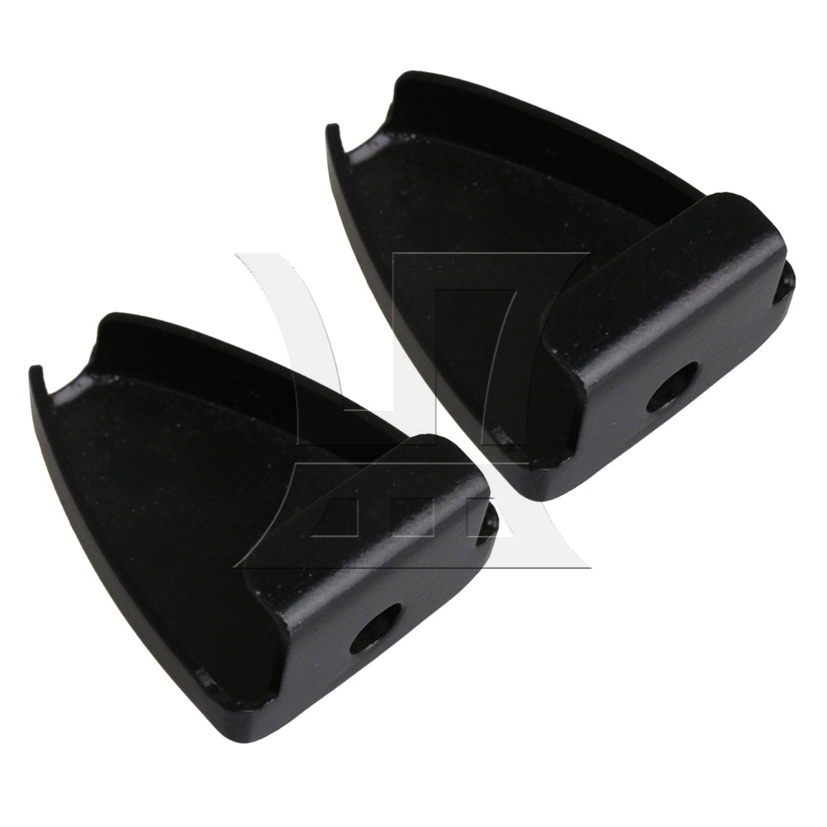 BQLZR 10 x Black Iron Triangle Shape Drum Claw Hook without Tension Rods