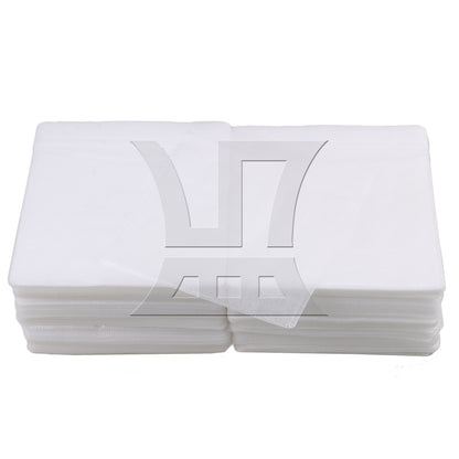 BQLZR 14x13cm White OPP Plastic Double-sided CD DVD Storage Sleeves