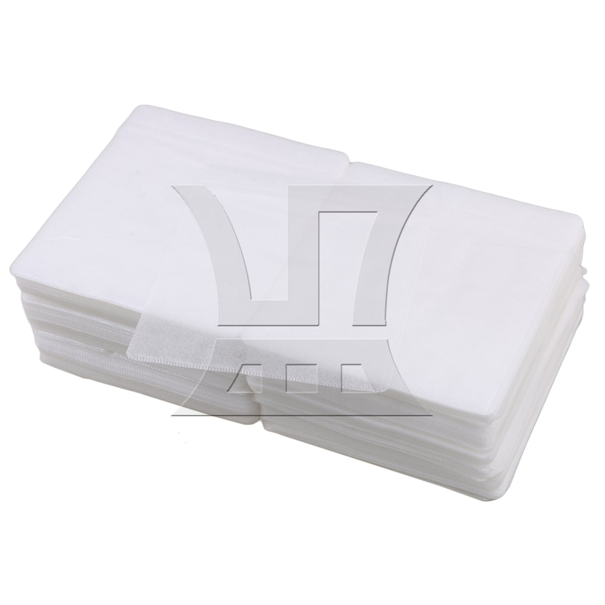 BQLZR 14x13cm White OPP Plastic Double-sided CD DVD Storage Sleeves