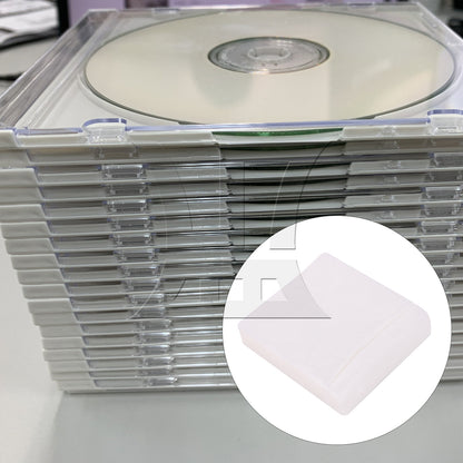 BQLZR 14x13cm White OPP Plastic Double-sided CD DVD Storage Sleeves