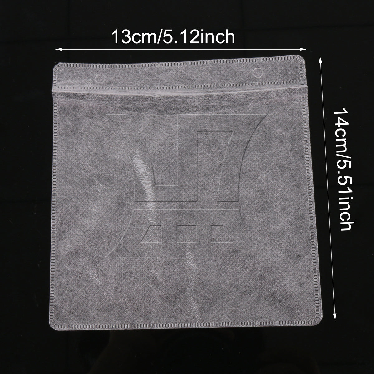 BQLZR 14x13cm White OPP Plastic Double-sided CD DVD Storage Sleeves