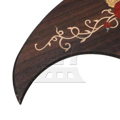 BQLZR Rose Pattern Double-Sided Adhesive Guitar Pickguard for 40-41Inch Guitar