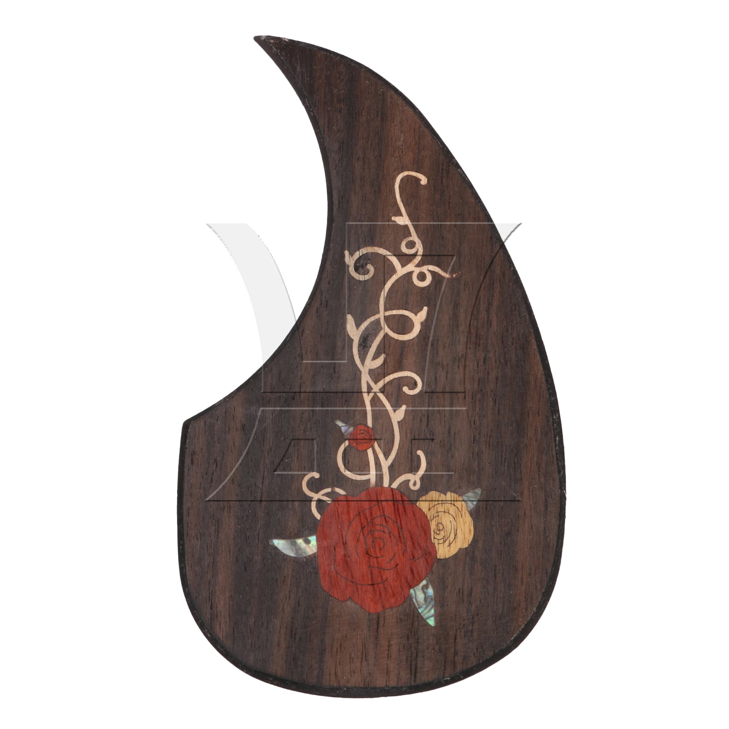 BQLZR Rose Pattern Double-Sided Adhesive Guitar Pickguard for 40-41Inch Guitar