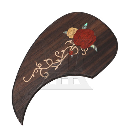 BQLZR Rose Pattern Double-Sided Adhesive Guitar Pickguard for 40-41Inch Guitar