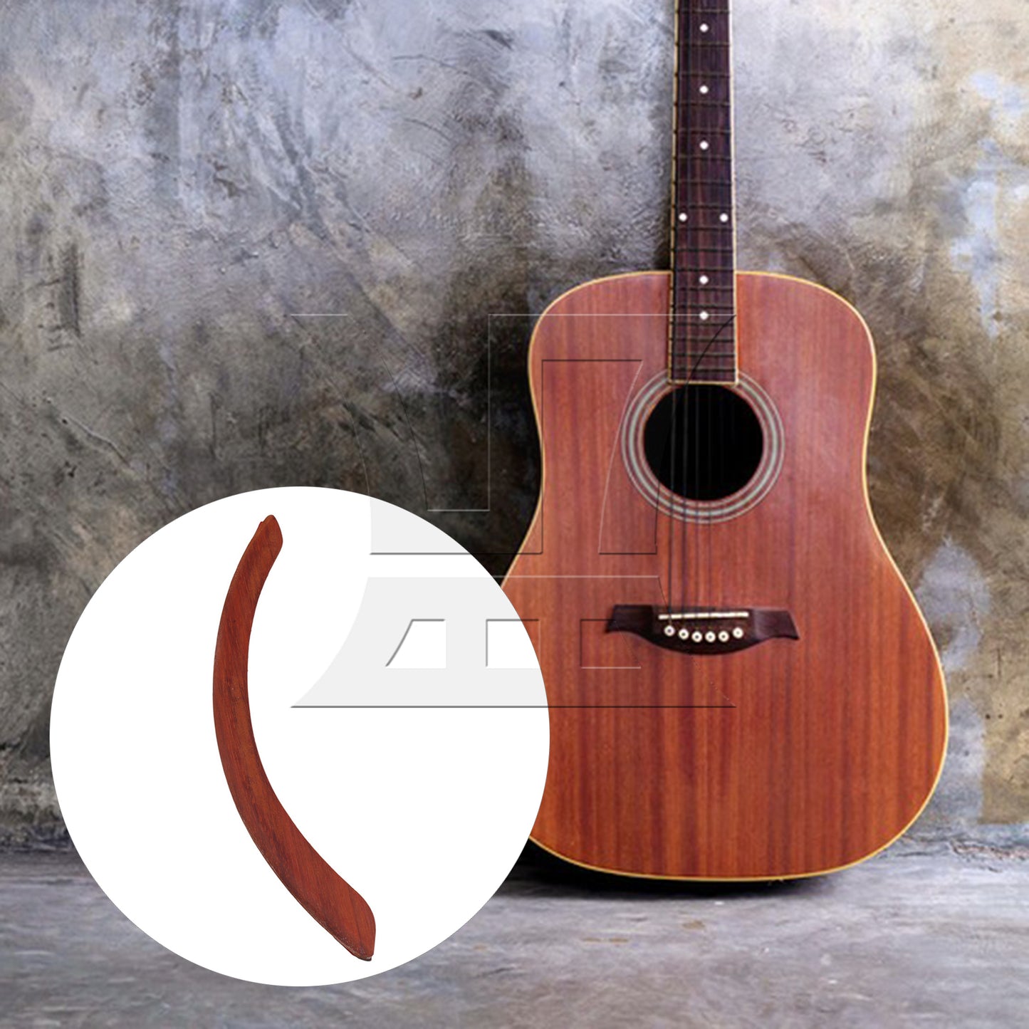 BQLZR Redwood Guitar Arm Rest Guitar Parts for 39-41 Inch Acoustic Guitar