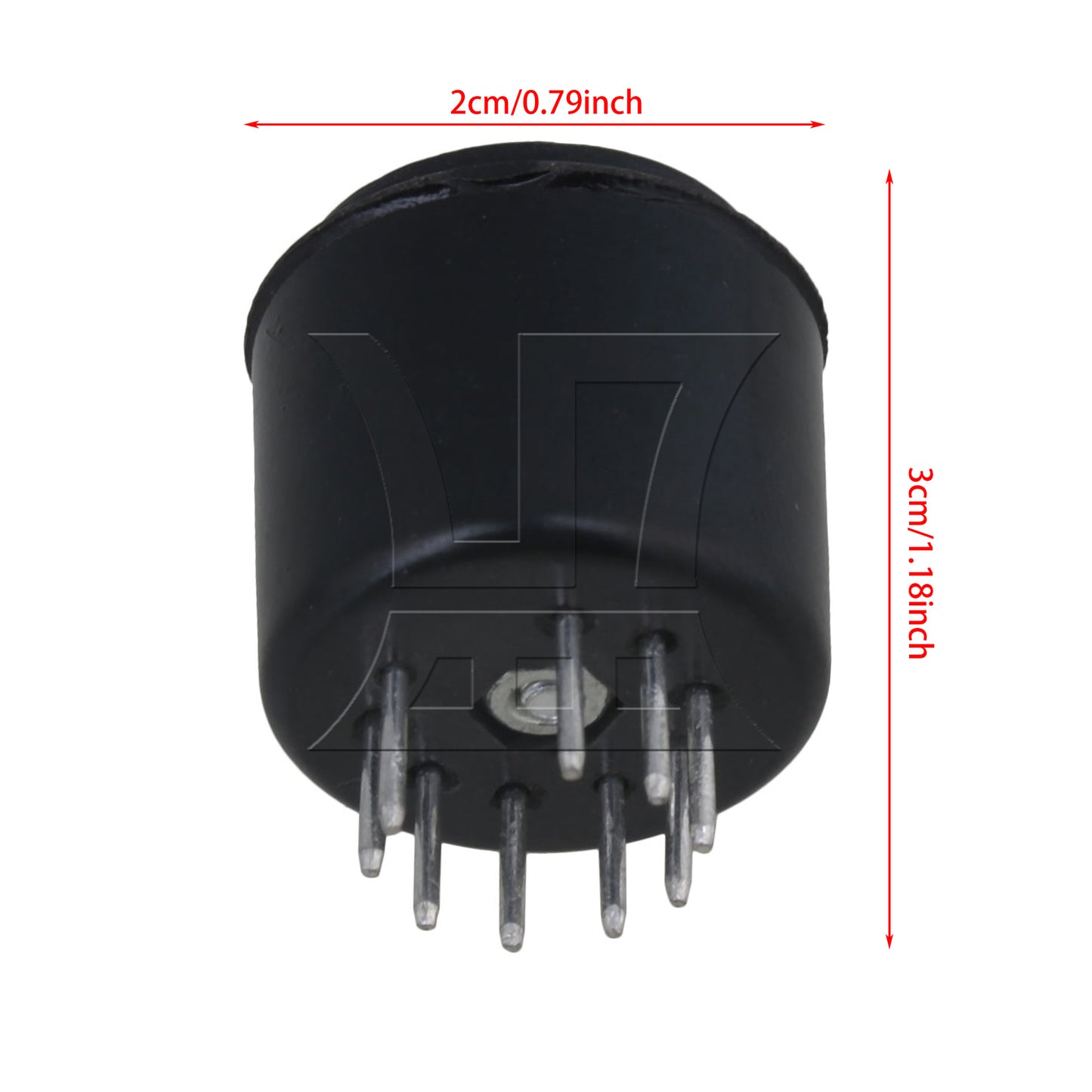 BQLZR Black Bakelite Vacuum Tube Socket Savers for Tube Testers