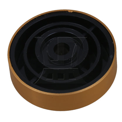 BQLZR  Gold Aluminum Plastic Isolation Feet Pad for Audio Speakers 3x1.1cm