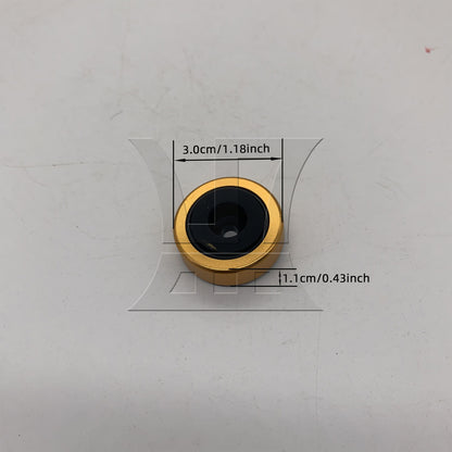 BQLZR  Gold Aluminum Plastic Isolation Feet Pad for Audio Speakers 3x1.1cm