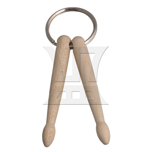 Mini Drum 2 Sticks Keychain Wood Drumsticks Key Ring Chain Percussion