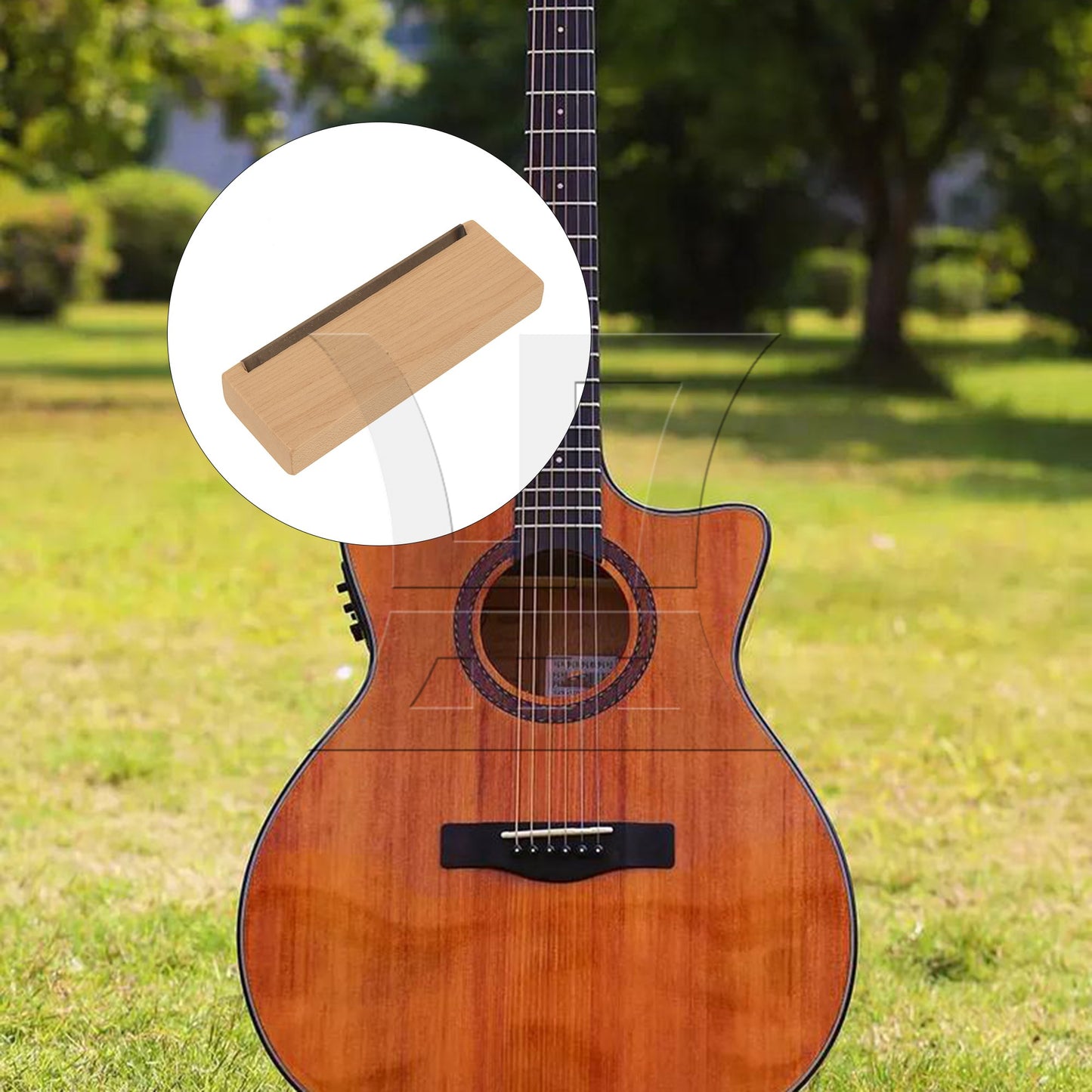 Guitar Fret File Set with Wooden Handles Rasp for Guitars Frets Grinding