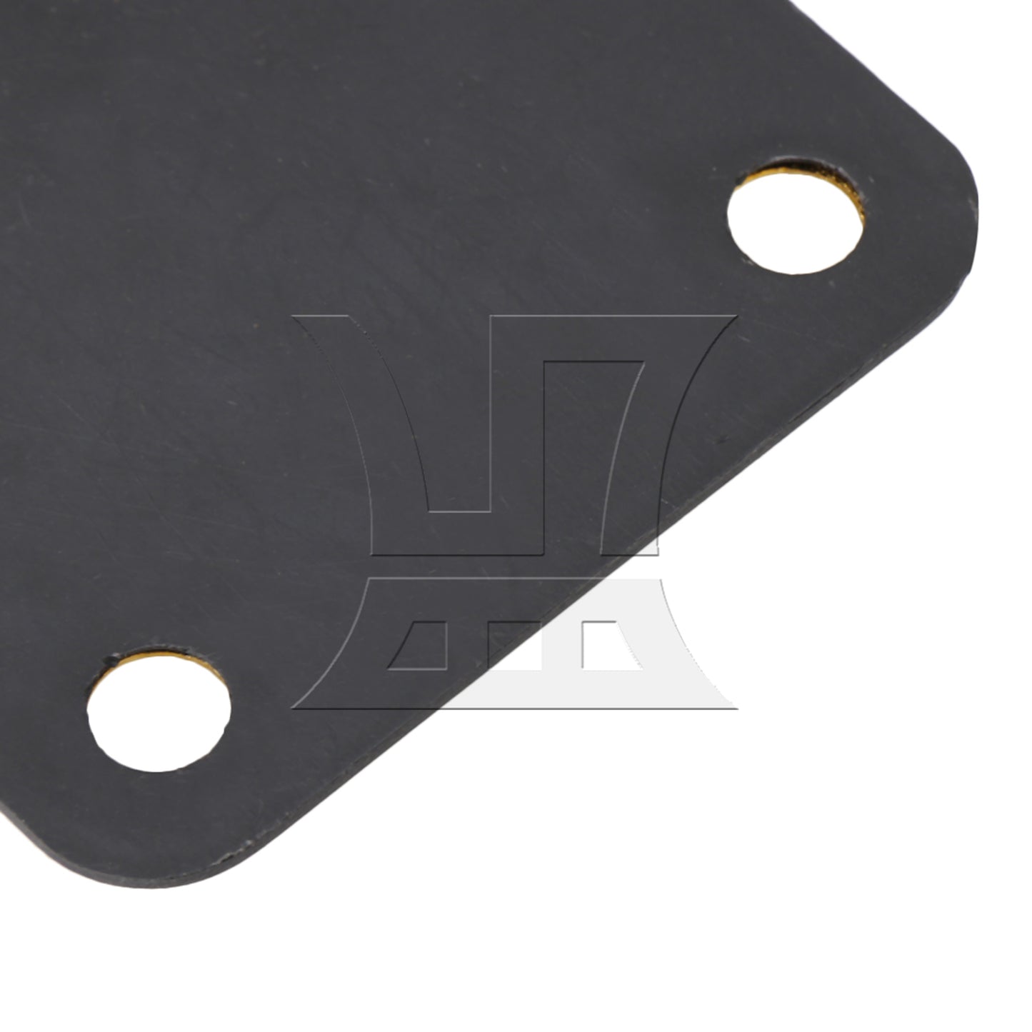 BQLZR Guitar Neck Plate Gold & Black Animal Head Pattern and Screws Zinc Alloy