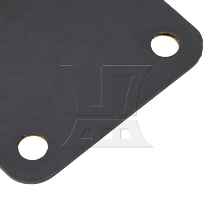 BQLZR Guitar Neck Plate Gold & Black Animal Head Pattern and Screws Zinc Alloy