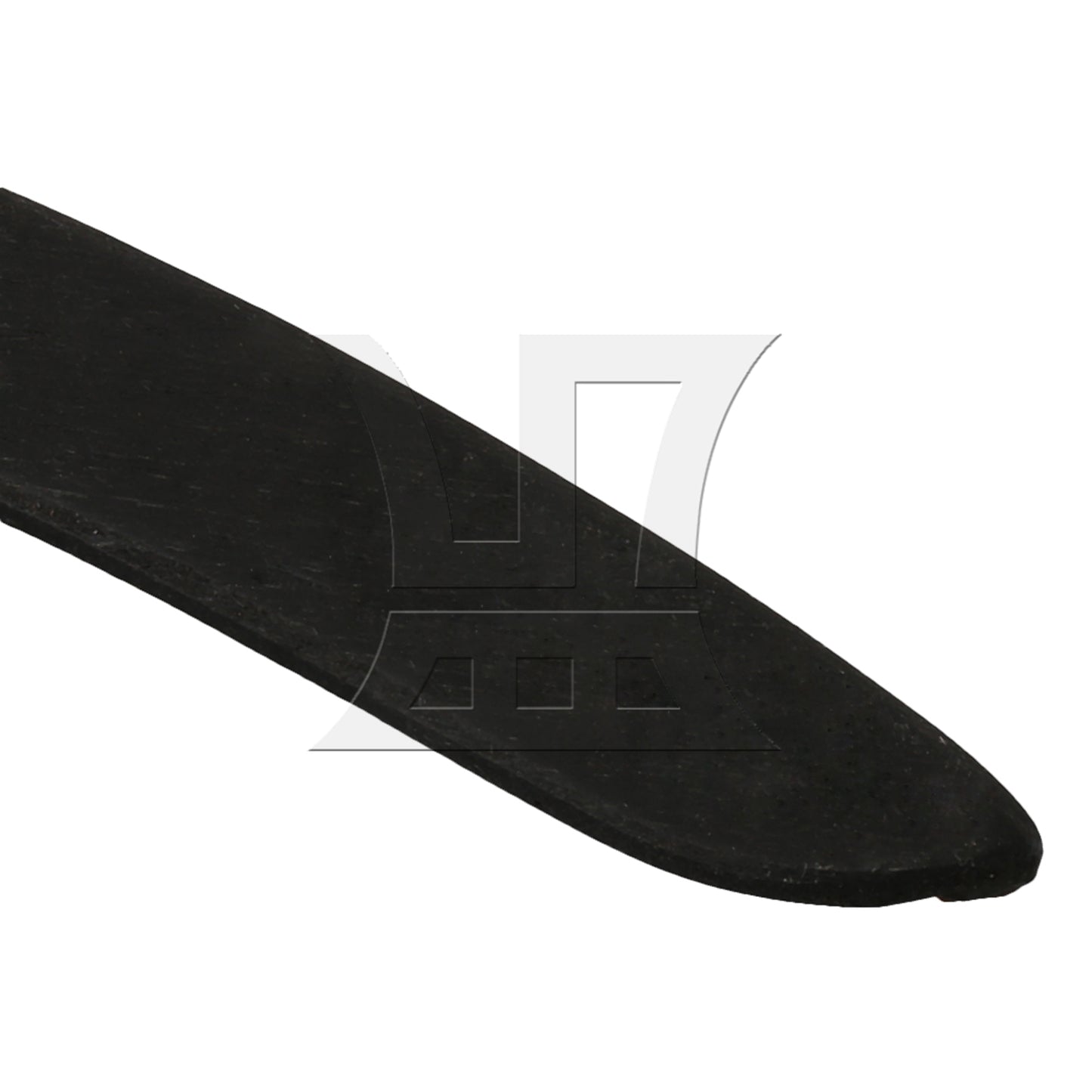 BQLZR Solid Ebony Wood Guitar Armrest Part for Acoustic Guitar Black 20cm Length