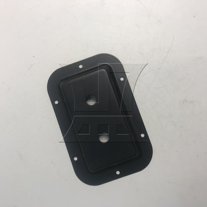 BQLZR Black Steel Jack Plate & 1/4" Connectors for Speakers Monitor Cabinets