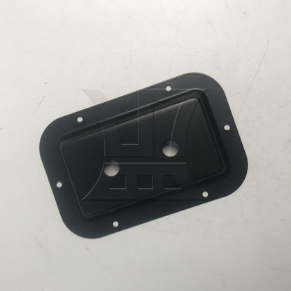 BQLZR Black Steel Jack Plate & 1/4" Connectors for Speakers Monitor Cabinets