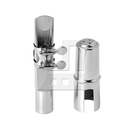 110mm Silver 5# Mouthpiece Suit for Alto Saxophone Silver-Plated Copper