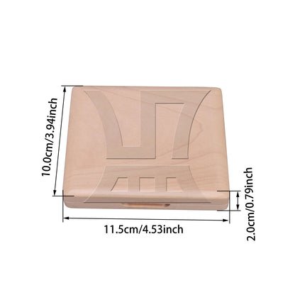 BQLZR Solid Wooden Saxophone Reeds Storage Box for 5 Oboe Reeds Storage Case Only