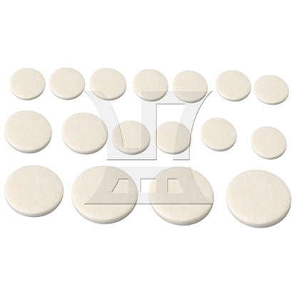 17PCS White Clarinet Sound Hole Pads Mats for Woodwind Instrument Parts