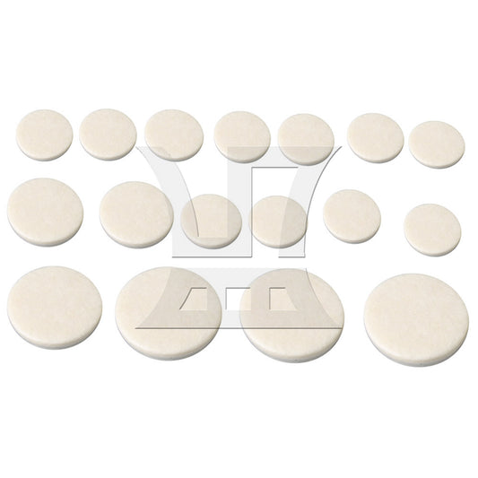 17PCS White Clarinet Sound Hole Pads Mats for Woodwind Instrument Parts