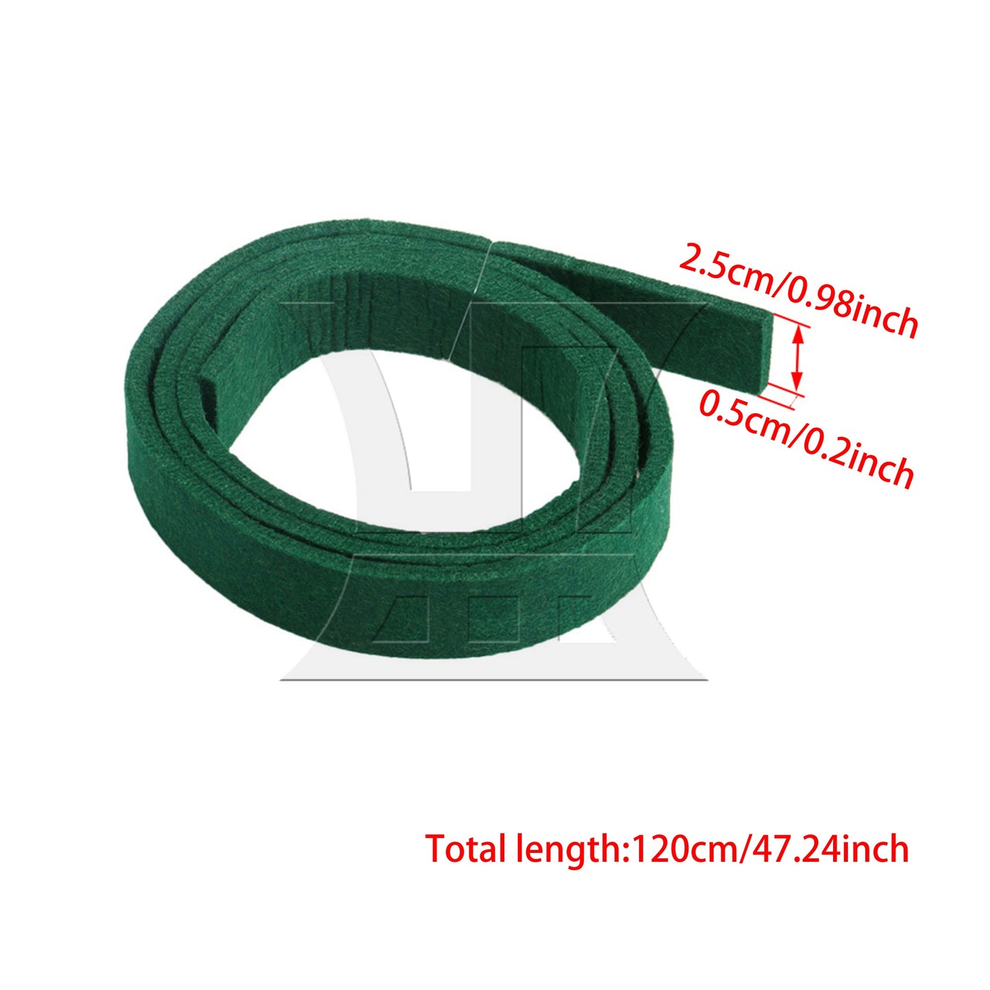 1.2m Long Piano Spring Rail Felt Strip for Musical Lightweight Applications