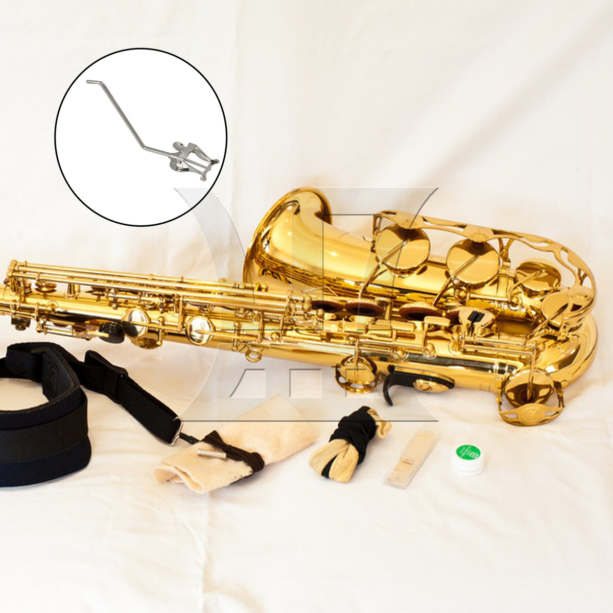 BQLZR Alto Tenor Sax Music Lyre Sax Lyre Clamp on Holder for Saxophone Accessory