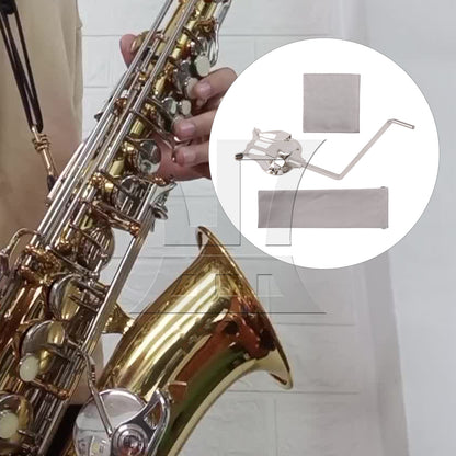 BQLZR Alto Tenor Sax Music Lyre Sax Lyre Clamp on Holder for Saxophone Accessory