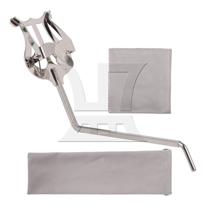 BQLZR Saxophone Clarinet Nickel Lyre Sax Clip Clamp for Saxophone Accessory