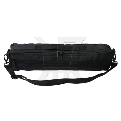 BQLZR 13x6x41cm Portable Canvas 16 Hole Flute Soft Case Handbag Gig Bag Black