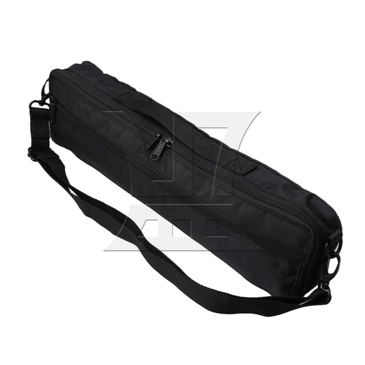 BQLZR 13x6x41cm Portable Canvas 16 Hole Flute Soft Case Handbag Gig Bag Black