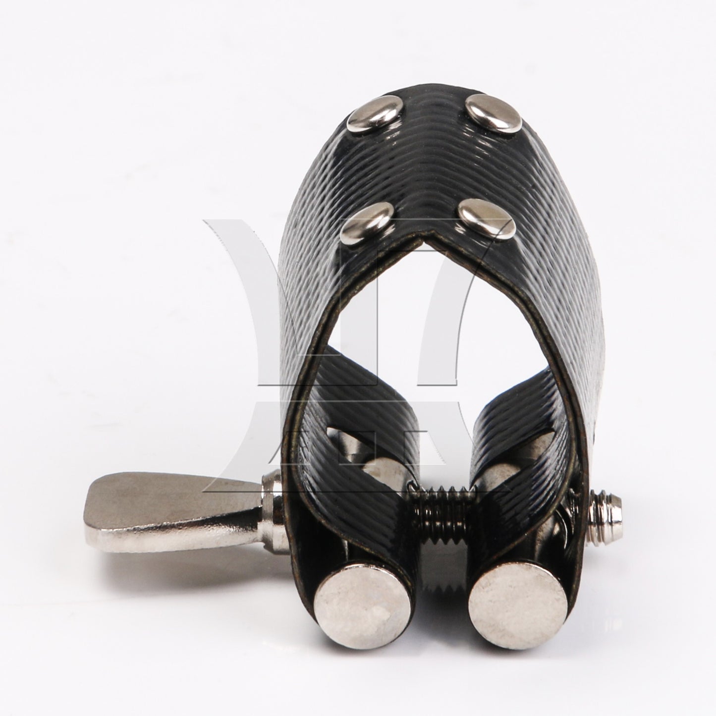 Silver Plated JAZZ 6# Mouthpiece Leather Ligature Set for Bb Soprano Saxophone