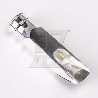 Silver Plated JAZZ 6# Mouthpiece Leather Ligature Set for Bb Soprano Saxophone
