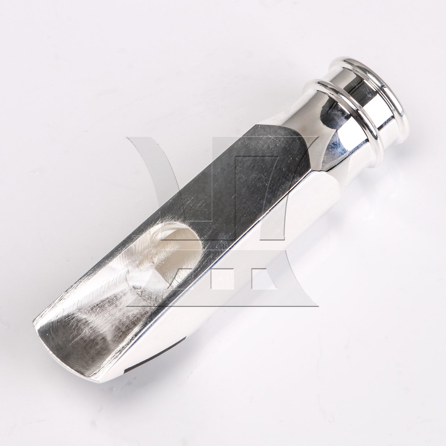 Silver Plated JAZZ 6# Mouthpiece Leather Ligature Set for Bb Soprano Saxophone