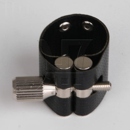 BQLZR 7# Jazz Tenor Sax Mouthpiece PU Leather Ligature Fastener Cap Silver