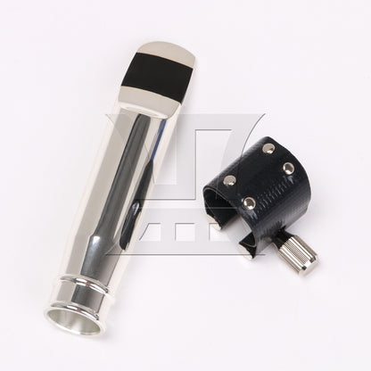 BQLZR 9# Jazz Tenor Saxophone Mouthpiece PU Leather Ligature Fastener Cap