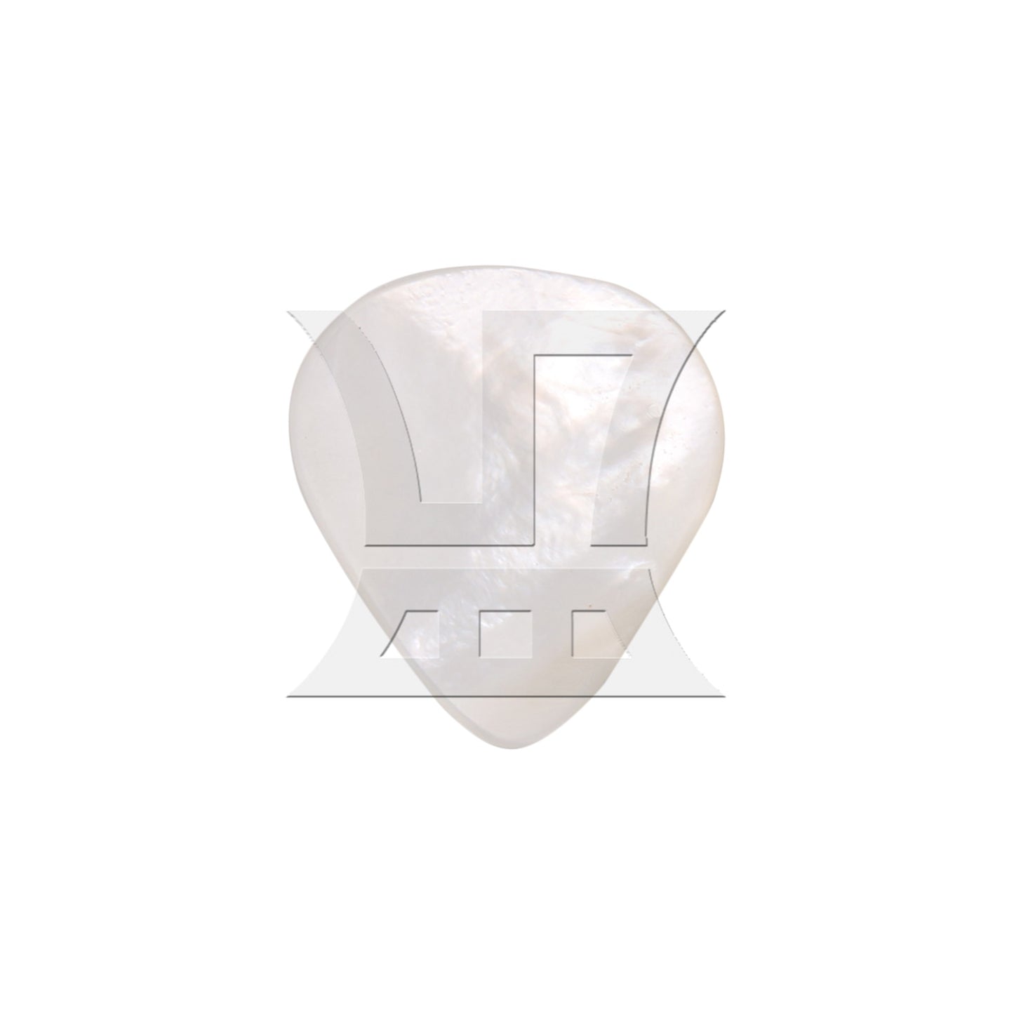 30x26x1.2 MM Guitar Pick for Classical Guitar White Seashell