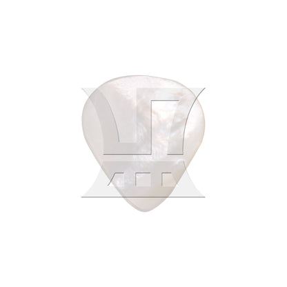 30x26x1.2 MM Guitar Pick for Classical Guitar White Seashell