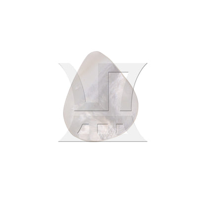 30x26x1.2 MM Guitar Pick for Classical Guitar White Seashell