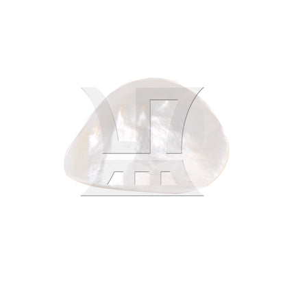 30x26x1.2 MM Guitar Pick for Classical Guitar White Seashell