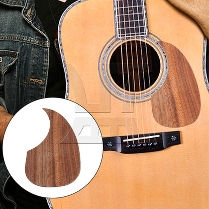 BQLZR Ebony Wood Pickguard Scratch Plate Replacement for 40/41" Folk Acoustic Guitar