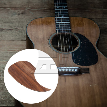 BQLZR Ebony Wood Pickguard Scratch Plate Replacement for 40/41" Folk Acoustic Guitar