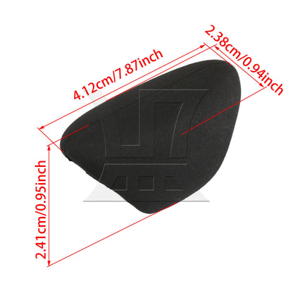 4.1x2.4cm Black Rubber Thumb Rest Cushion Flute Finger Rest Pad