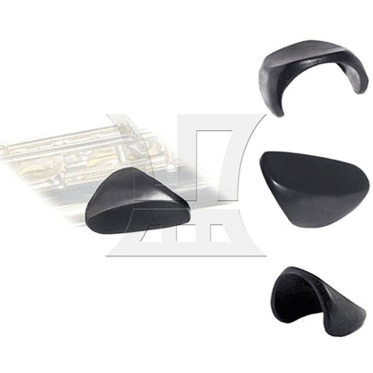 4.1x2.4cm Black Rubber Thumb Rest Cushion Flute Finger Rest Pad