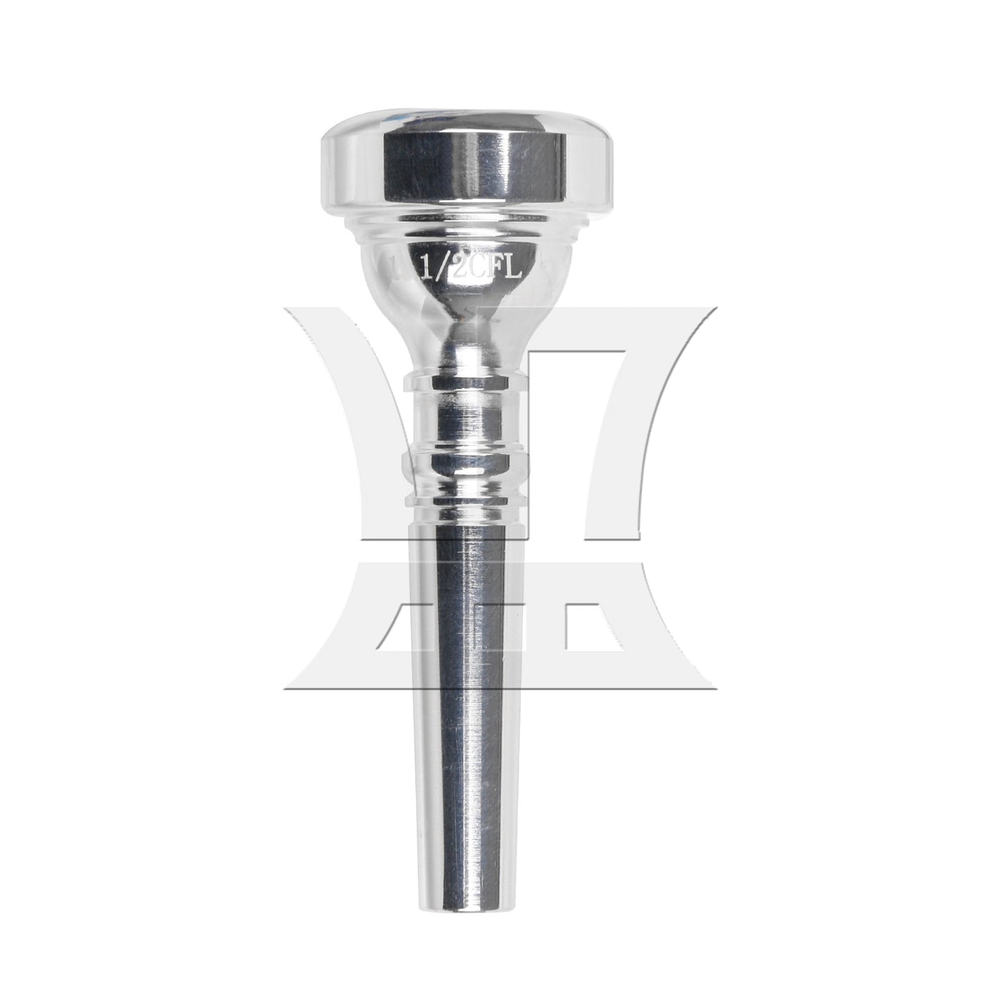 73mm Brass Silver Flugelhorn Mouthpiece Beginner Practice Mouthpiece 1-1/2CFC