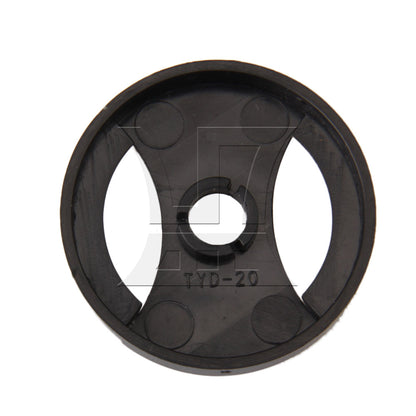 BQLZR 38x7.2x7mm Black Plastic Record Adapter Snap In Inserts for 7" 45rpm Record
