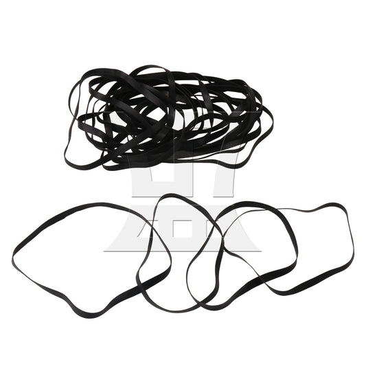 20Pcs Different Size Flat Tape Machine Recorder Rubber Belt 5mm Width