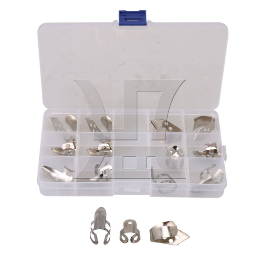 15 x Metal Silver Finger Picks Thumbpicks Kit for Acoustic Guitar Banjo Parts