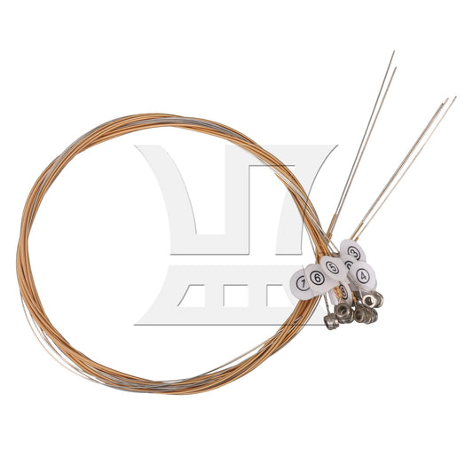 10Pcs Lyre Harp Strings Steel Strings Set for Lyre Harp Replacement Parts