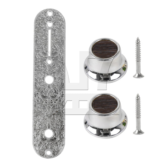 Beautiful Carved Decorative Patterns Bridge Switch Control Plates for Guitar